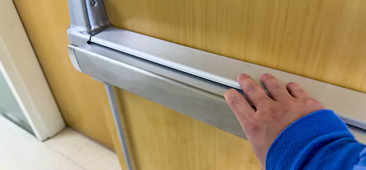 Installing a Push Bar on a Door Boardman